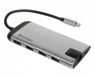 Verbatim Hub USB 3.1 GEN 1 /USB 3.0x3 /HDMI / SDHC / MICROSDHC / RJ45 - 1607299 - zdjęcie 1